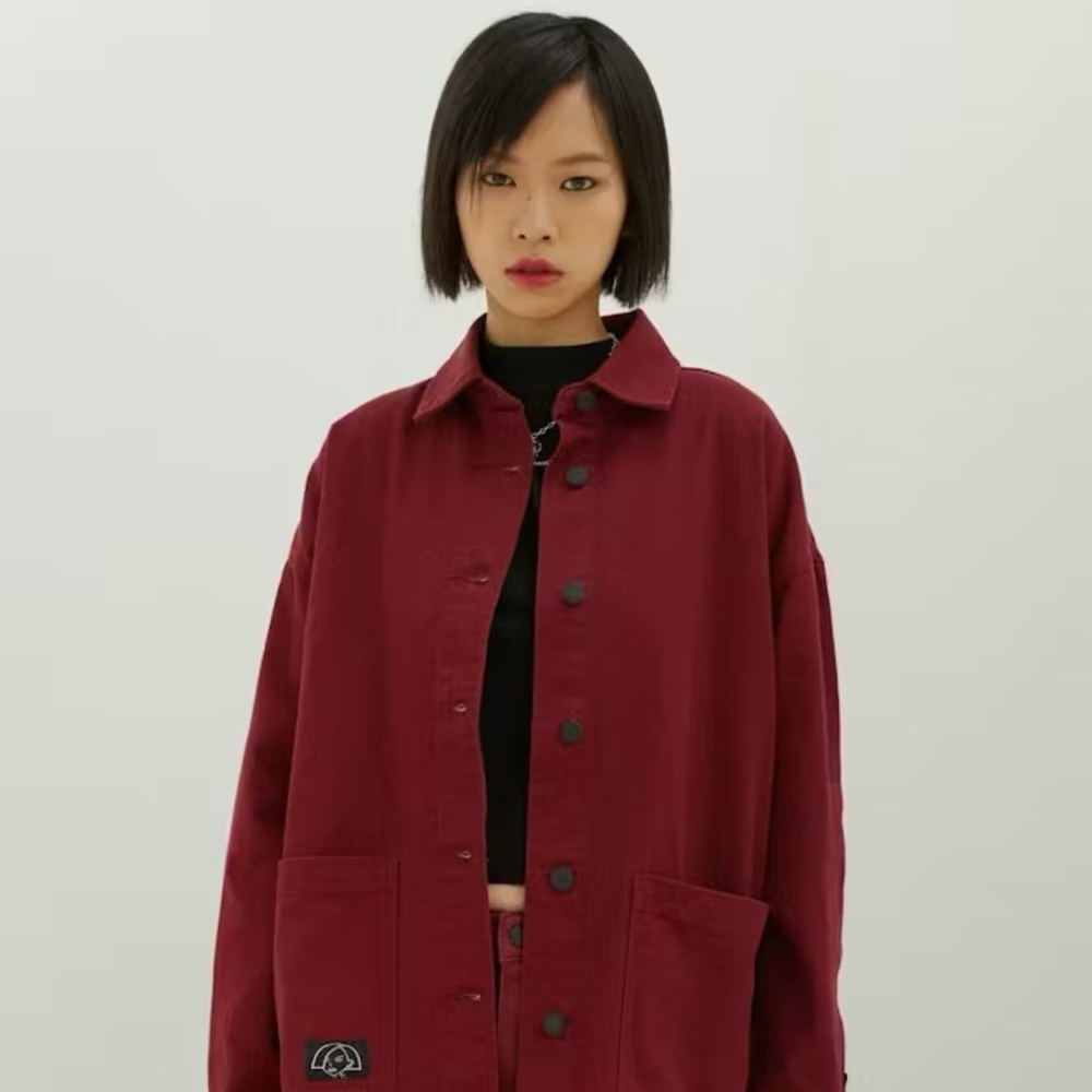 Lazy Oaf Daria Go to hell chore denim jacket